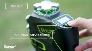 How to use a laser level outdoors---Huepar Laser level