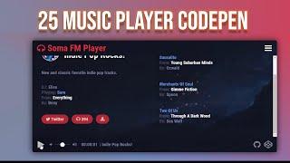 Top & Best Trending 25 Music Player with codepen Code 2023