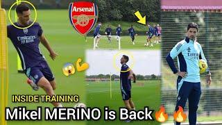 INSIDE ARSENAL TRAINING | Mikel Merino Gear up Return | Ready To Face Tottenham Hotspur