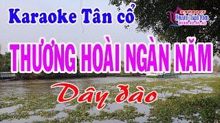 Karaoke tân cổ THƯƠNG HOÀI NGÀN NĂM - DÂY ĐÀO [Tân cổ trước 75]