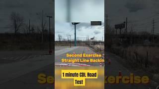 CDL Skills Test Hack Straight Line Backing Successl #cdl #roadtest