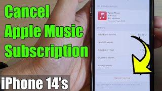 iPhone 14/14 Pro Max: How to Cancel Apple Music Subscription