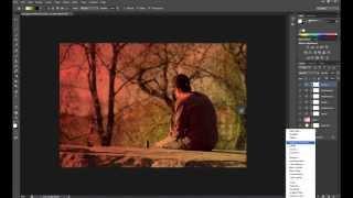 Photoshop CS6: nice dramatic color effect (fast show)