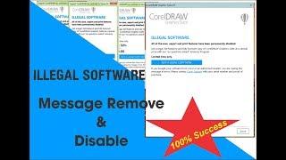 Corel Draw x7, x8 Illegal Message Remove & Disable - Fixed!!! 2021
