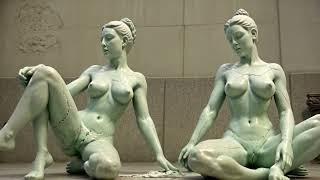 Art: Japan women plaster statue part 3