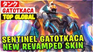 Sentinel Gatotkaca New Revamped Skin [ Top Global Gatotkaca ] タンク - Mobile Legends Emblem And Build