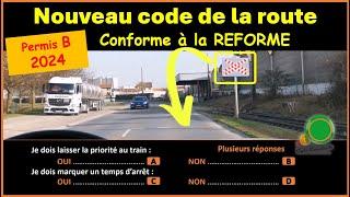 TEST New highway code 2024-2025 in accordance with the new reform FREE n°107