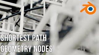 SHORTEST PATHS - GEOMETRY NODE IN BLENDER