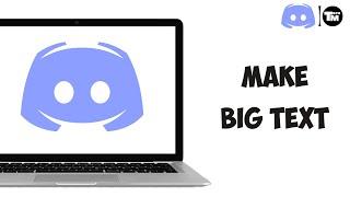 Discord: How To Make Big Text | Discord Header Format For Large Text
