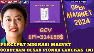 PI NETWORK TERBARU~PERCEPAT MIGRASI MAINET CORETEAM DESAK PIONER AGAR SEGERA MELAKUKAN HAL INI