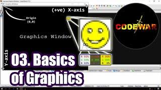 03. Basics of Graphics and Creating Graphics Window using graphics.h | CodeWar