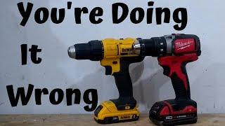 How to Keep Drill Bits from Coming OUT!!!  (LOCKING THE CHUCK)