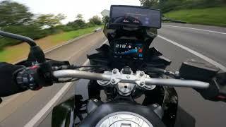 BMW F900XR 2023 Top Speed Autobahn