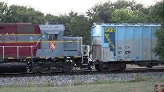 BIG POWER ON THE CANADIAN NATIONAL WITH SCENIC DRONE CHASE! IOWA NORTHERN  AND CN L571.