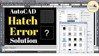 Hatch Error Solution in AutoCAD | Regen Command | CAD CAREER