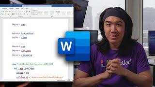 Why Microsoft Word is the best IDE for programming