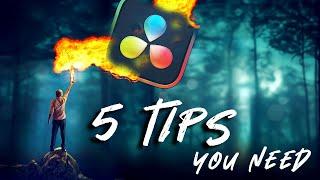 5 TIPS in DaVinci Resolve 18 You SHOULD Know!