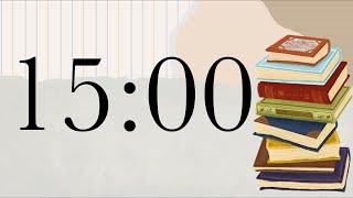 15 Minute Reading Timer (Piano Tones at End)