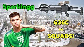 Sparkingg - G36C vs SQUADS! - PUBG