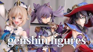 I Bought More Genshin Figures|| Unboxing Mona, Barbara, Keqing, Venti & More!