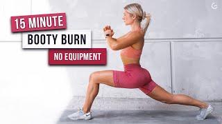 15 MIN BOOTY BURN WORKOUT - Target Your Glutes, No Equipment - (HIIT IT HARDER DAY 20)