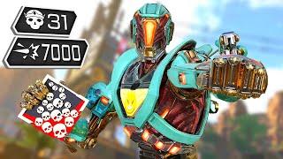 PATHFINDER 31 KILLS & 7000 DAMAGE IN JUST ONE GAME (Apex Legends Gameplay)