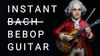 Turn Bach To Bebop Jazz Guitar Lines (easy trick guitarist must know)