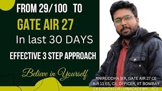 GATE 2025 Last month strategy #gate2025 #aniruddhasir #thecivilguruji #mocktest #motivational #yt