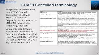 Clinical Data Interchange Standards (CDISC), Part 4 of 4