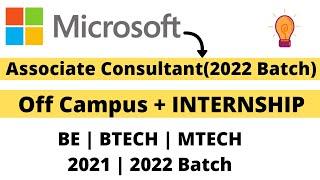 Microsoft Full-Time Job Opportunity | Official for 2022 Batch | How To Apply | Complete Details