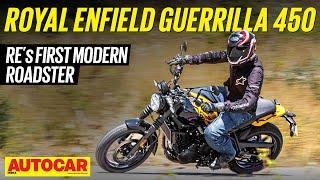 Royal Enfield Guerrilla 450 review - Himalayan based roadster  | @autocarindia1