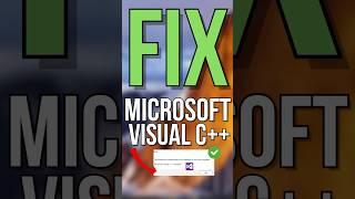 How To Fix Microsoft Visual C++ Runtime required to run this program (Marvel Rivals)