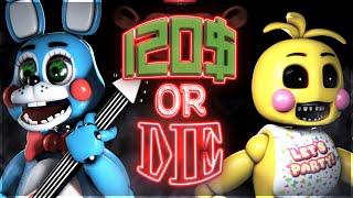 FNAF - "120$ OR DIE" Song By @touhou2 | Animated by KoFFTLY & DivianSFM