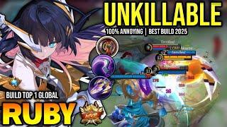 RUBY BEST BUILD 2025 | BUILD TOP 1 GLOBAL RUBY GAMEPLAY | MOBILE LEGENDS