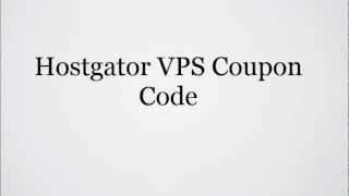 Hostgator VPS Coupon Code