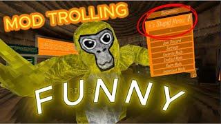 GORILLA TAG MOD TROLLING (II's stupid menu)