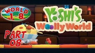 Yoshi's Woolly World 100% Part 8: World 1-8 (Burt the Bashful's Castle)