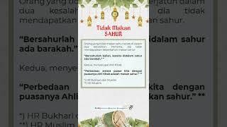 Tidak Makan SAHUR #islam #shorts