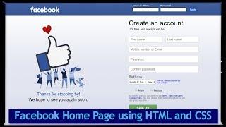 Facebook Login & Signup Page using HTML CSS | CodingNepal