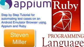 Appium Ruby Android Emulator Browser - Simple Step by Step Introduction for mobile web automation