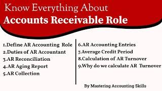 Accounts Receivable Role | Accountant Training | Series 26 | By MAS