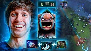 HOOKS THAT NEVER MISS!  Dendi's 23-0 Pudge | DOTA2 MASTER