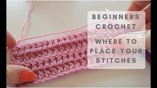 How To Crochet - Where To Work Your Stitches (CC Available)