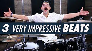 3 Mind Blowing Drum Beats! Drum Lesson - Advanced Grooves