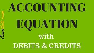 Accounting Equation | with Debits and Credits | Explained with Examples