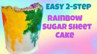 Sugar Sheet Technique | How To Make A Sugar Sheet Cake