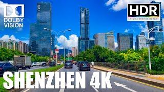 Driving in Shenzhen, China's most developed city, Longhua to Luohu｜4K HDR