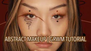 MINIMAL Abstract Makeup Art | GRWM TUTORIAL