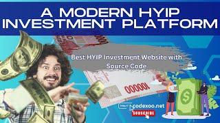 A Modern HYIP Investment Platform || Best HYIP Investment Website with Source Code