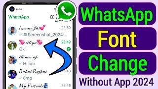 WhatsApp Font Change, Whatsapp font style kaise change kare, whatsapp font style trick, whatsapp
